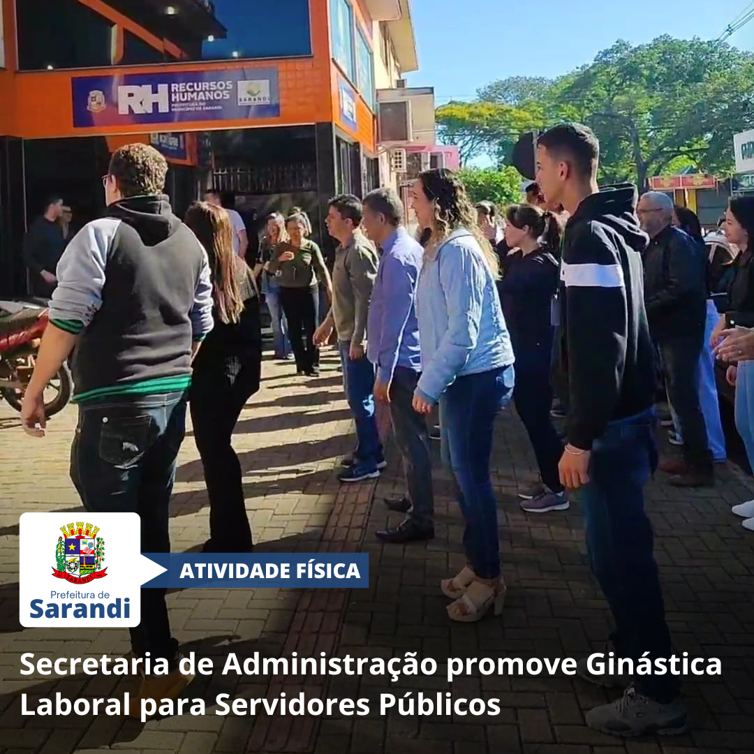 Secretaria de Administração promove Ginástica Laboral para Servidores Públicos